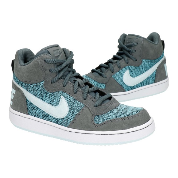 Nike Shoes - NIKE Court Borough Mid Blue Gray Fashion Sneakers!